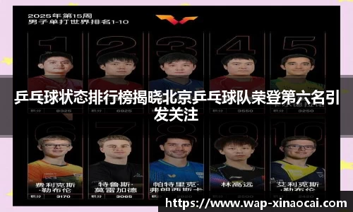 乒乓球状态排行榜揭晓北京乒乓球队荣登第六名引发关注