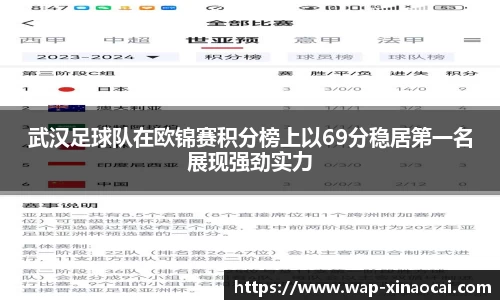 武汉足球队在欧锦赛积分榜上以69分稳居第一名展现强劲实力